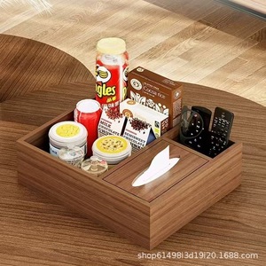 Caja de pañuelos multifuncional para el hogar, plato para frutas, control remoto, caja de pañuelos, bandeja de almacenamiento para refrigerios y frutas secas de escritorio - Product Image 3