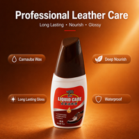 Restaurador de Color Desgastado 75ml, Betún para Zapatos de Cuero Black Bull, Fácil de Limpiar, Recupera el Color Original del Cuero Desgastado
