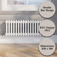 Avonflow Europe populaire radiateur à 2 colonnes radiateur mural en acier Design chauffage par le sol eau chaude radiateur à ligne verticale