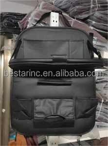 Organisateur de dossier de siège automatique avec plateau de table et stockage des ordures dans plusieurs styles et cinq couleurs avec support de table pliable - Product Image 6