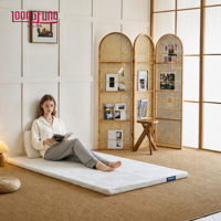 Matelas fin en mousse à mémoire de forme en gel, tissu jacquard tricoté sur mesure LOONGFUNG, pour écoles et hôpitaux