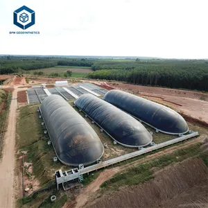 Không thấm nước không thấm nước đen 2mm HDPE màng đất Pond Liner cho Biogas nồi ở phía Nam Châu Phi