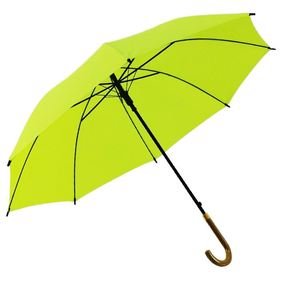 Business Luminous Curved Fluorescent Rain Shine Logo Printed Advertising <b>Gift</b> Straight Handle Promotional Umbrella - Product Image 1