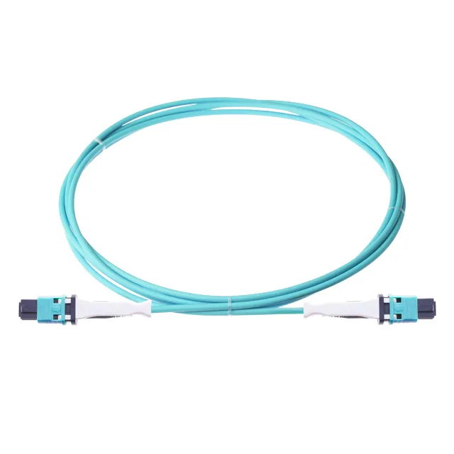 Precio de fábrica Aqua Color Om3 Mpo Lszh Cable de conexión de fibra óptica de baja pérdida