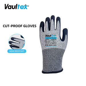 Vaultex, recién llegado, guantes de seguridad para la industria minera, HPPE + guantes de trabajo de fibra de vidrio, guantes de trabajo resistentes anticorte para hombres - Product Image 6