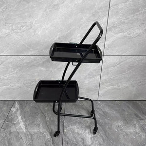 Chariot <span class=keywords><strong>de</strong></span> rangement multifonctionnel en acier inoxydable <span class=keywords><strong>de</strong></span> style nouveau pour salon <span class=keywords><strong>de</strong></span> coiffure, avec roulettes, dédié aux outils <span class=keywords><strong>de</strong></span> beauté et <span class=keywords><strong>de</strong></span> soin des cheveux - Product Image 2