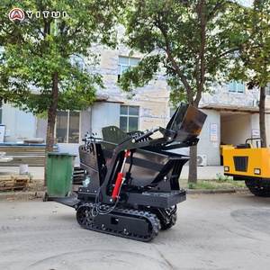 Mini-<span class=keywords><strong>dumper</strong></span> sur chenilles de 1 tonne, spécifications personnalisées, pour le transport sur chantier - Product Image 4