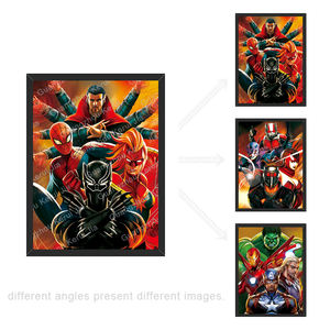 Venta al por mayor <span class=keywords><strong>de</strong></span> imágenes lenticulares en movimiento 3D personalizadas, póster <span class=keywords><strong>de</strong></span> anime <span class=keywords><strong>de</strong></span> <span class=keywords><strong>Marvel</strong></span> Avengers, Spiderman, superhéroe, Ironman - Product Image 4