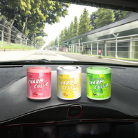Carmate Désodorisant de voiture en plastique durable, sans alcool, flacon de parfum solide à évaporation naturelle, parfum longue durée