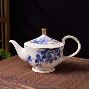 Vintage Ceramic <b>Tea</b> Kettle Household <b>Tea</b> <b>Set</b> Single Teapot <b>Tea</b> Making Device Teapot Interlock Branch Lotus Sketch Pot - Product Image 3
