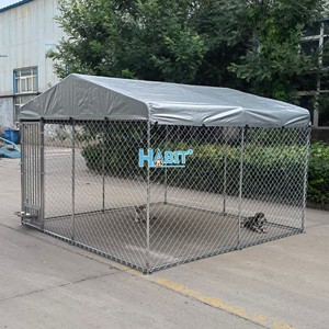 頑丈な屋外用ドッグラン＆ケネル：特大亜鉛メッキ鋼製エクササイズペン（大型犬・巨大犬用シェルター付き） - Product Image 6