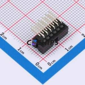 Original et nouveau HX JN2.0-2x6P WZ H6.4 trou traversant plié, puce IC de Circuit intégré P = 2mm PMIC - Product Image 2