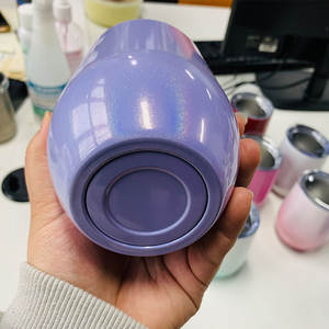 USA 12oz approvato ombroso multicolore vernice arcobaleno camaleonte Glitter custom laser logo tazze <span class=keywords><strong>wei</strong></span> cheng tazza di vino con coperchio a scorrimento - Product Image 3