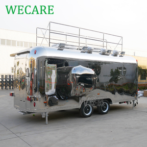 WECARE Carritos de Comida en <span class=keywords><strong>Venta</strong></span>, Camioneta Comercial de Café, Remolque de Comida Móvil de Acero Inoxidable, Food Trucks para Helados - Product Image 4