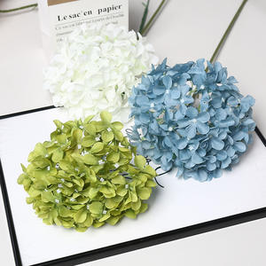 Flor de hortensia de un solo tallo para bricolaje ramo de boda centro de mesa decoración Iglesia Pew final ceremonia arreglos - Product Image 3
