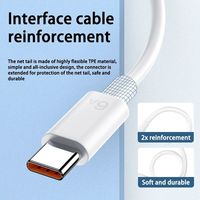 Super câble de chargeur pour téléphones mobiles cordon de données de charge rapide intelligent pour Android iPhone 6A courant USB Type 2.0 TYPE-C