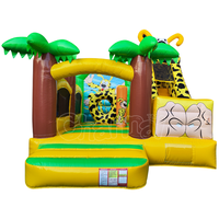 Château gonflable commercial combiné abeille avec toboggan pour jardin