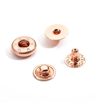 Vente directe d'usine en stock 10mm multicolore métal fer plat boutons pression petite taille Rectangle spécial sac pièces accessoires