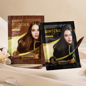 KORMESIC Shampoo Colorante per <span class=keywords><strong>Capelli</strong></span> 3 in 1 con Ginseng, Nero e Marrone, Senza Ammoniaca, Semi-Permanente, Copre i <span class=keywords><strong>Capelli</strong></span> <span class=keywords><strong>Bianchi</strong></span>, 25ml, Etichetta Privata - Product Image 1