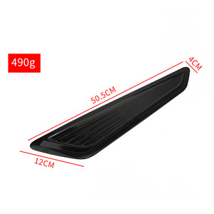 Grille de ventilation à persiennes 50,5 cm x 12 cm en ABS noir pour capot de voiture, accessoire universel de mise à niveau - Product Image 1