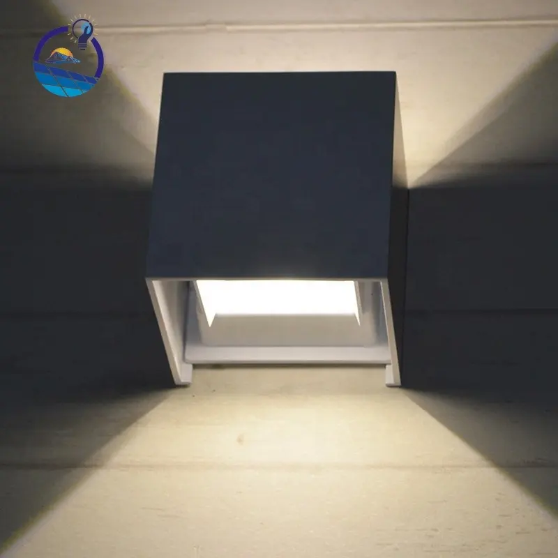 Iluminação de jardim exterior lâmpada de parede à prova d'água alumínio interior para cima e para baixo moderna lâmpada de parede LED para exterior