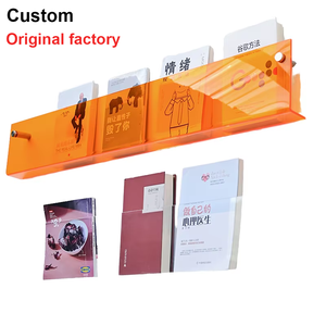 6 kích thước lớn rõ ràng Wall Mount mờ màu acrylic kệ sách nổi Album kỷ lục chủ hình ảnh cuốn sách hiển thị kệ - Product Image 1