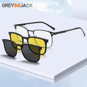 Nuevas gafas de sol polarizadas de acero inoxidable para hombre, montura cuadrada, protección UV400 para conducir, pescar, viajar, moda - Product Image 2