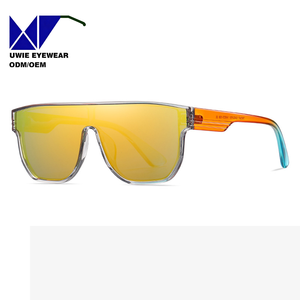 Gafas de Sol Polarizadas de Alta Calidad Premium, Diseño Cuadrado de Una Pieza, Protección UV400, TR90, en Rojo, Marrón, Azul, Rosa y Gris - Product Image 4