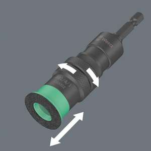 WERA - 05130002001 1/4 ''Portabrocas con limitación de profundidad de tornillo variable (embalaje de autoservicio) INSERTOS PARA ATORNILLADO - Product Image 4