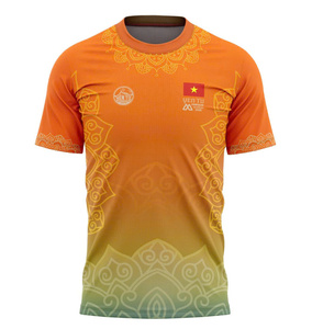 T-shirt de course personnalisé pour le sport, matière 95% coton 5% élasthanne, vente en gros, fabrication au Vietnam - Product Image 2