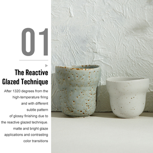 Chất Lượng Cao Bắc Âu 160/210/320Ml Sáng Tạo Màu Xanh Trắng Độc Đáo Gốm Sứ Chén Trà Và Cốc Cà Phê Mà Không Cần Xử Lý Cho Quán Cà Phê - Product Image 3