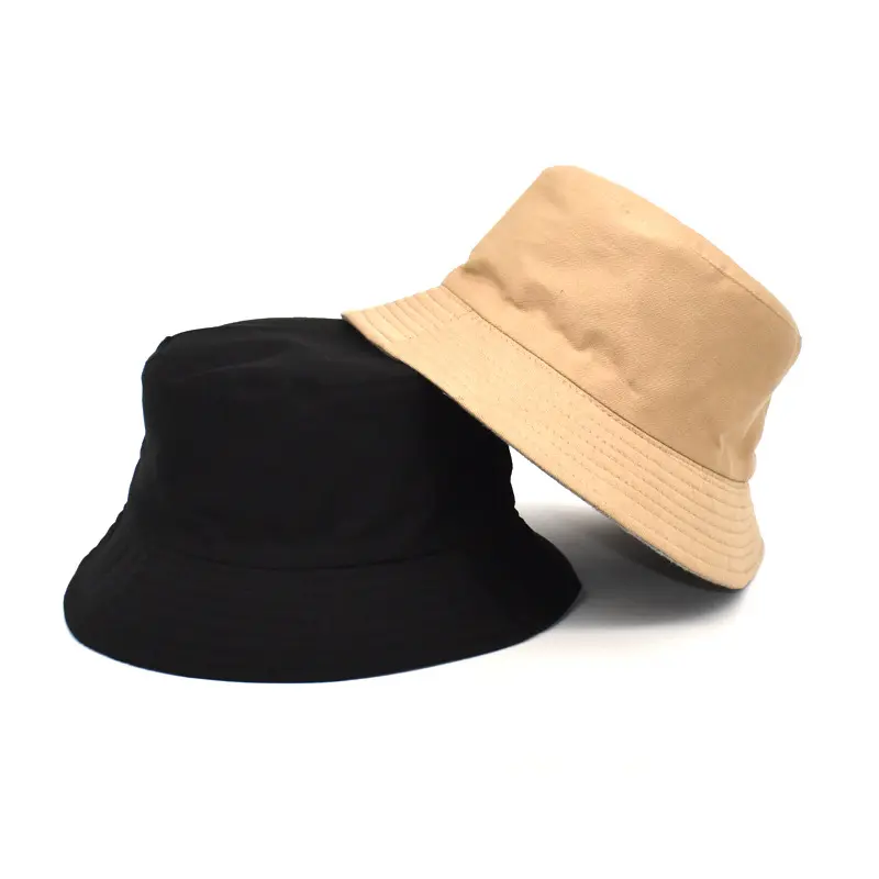 도매 맞춤 자수 인쇄 로고 솜브레로 쿠보 남성용 일반 코튼 블랭크 뒤집을 수 있는 버킷 모자 남성용