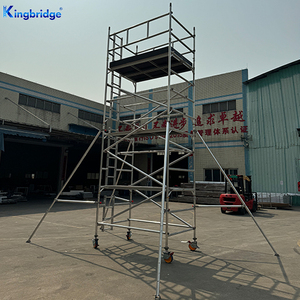 Giàn giáo di động nhôm Kingbridge <span class=keywords><strong>Construction</strong></span> cao 6m, lắp ráp đơn giản, thang giàn giáo, chất liệu nhôm bền - Product Image 3