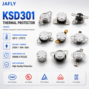 <span class=keywords><strong>KSD301</strong></span> 100 ℃   Interrupteur de contrôle de température 250V 16A 20A, thermostat bimétallique à action rapide pour appareil de chauffage électrique - Product Image 2