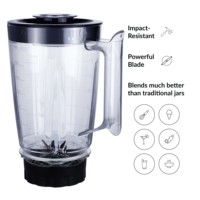 Penjualan Panas Blender Smoothie Listrik Stainless Steel Penghancur Buah Pengganti Wadah Blender untuk Penggunaan Rumah Tangga