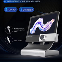 Penganalisis Kulit Cerdas 3D AI Pemindai Wajah Penganalisis Kulit Kepala & Rambut Penggunaan Rumah & Salon Tes Kelembapan UV Definisi Tinggi Diagnostik Nirkabel