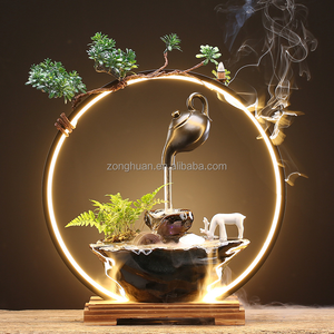 น้ำตกในร่ม <span class=keywords><strong>Cronus</strong></span> <span class=keywords><strong>Zen</strong></span>,เครื่องประดับสวนวงกลมฮวงจุ้ยดีไซน์ใหม่ - Product Image 2