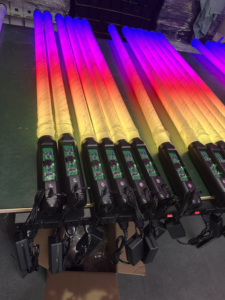 Xách tay Redsun IP65 không dây RGBW pixel Ống 360 độ LED chiếu sáng cho sân khấu buổi hòa nhạc Disco đám cưới - Product Image 5