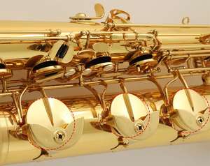 Saxofón <span class=keywords><strong>Bajo</strong></span> Ajustable con Lacado Dorado OEM/ODM (Instrumento de Viento) con Tono EB - Product Image 4