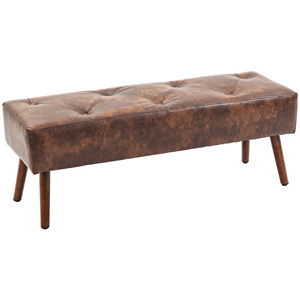 Banco de Cuero Premium con Cojín Grueso, Tapicería Elegante y Estructura Sólida, Perfecto para Agregar Comodidad y Clase a Cualquier Habitación - Product Image 3