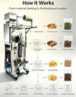 Machine d'emballage alimentaire verticale à trois soudures latérales pour millet, riz, snacks en poudre, jus et bâtonnets glacés