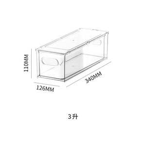 Caja de Almacenamiento Rectangular de Plástico <span class=keywords><strong>para</strong></span> Refrigerador, Apta <span class=keywords><strong>para</strong></span> Alimentos, <span class=keywords><strong>para</strong></span> Uso en la Cocina, Cajón <span class=keywords><strong>para</strong></span> Conservar Frescura, Organizador de Huevos y Frutas Congeladas - Product Image 5