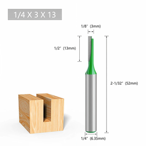 <span class=keywords><strong>Fraise</strong></span> droite à une dent durable en acier rapide, revêtement AlTiN, lame à changement rapide, pour le travail du bois et le bricolage, lot de 7 pièces de différentes tailles - Product Image 6