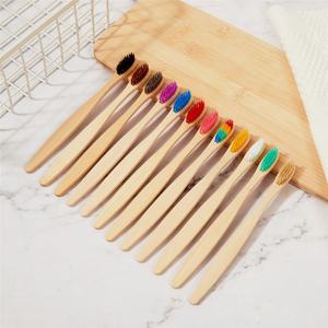 Venta Directa de Fábrica, Productos Desechables Biodegradables, Cepillo de Dientes de Bambú - Product Image 1