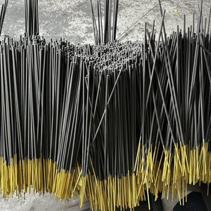 Hermoso Paquete de incienso negro de color uniforme de 8 pulgadas Fragancia de sándalo de carbón de madera perfumada Difusor de incienso de uso religioso - Product Image 1