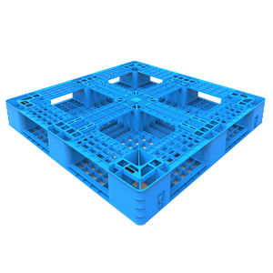 Huading พาเลทพลาสติก4ทางแบบยูโรพาเลทพลาสติกสีเขียวแบบหน้าเดียวสำหรับขนส่งในคลังสินค้า - Product Image 4