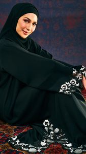 Lanna papillon <span class=keywords><strong>Photos</strong></span> de Dernier Nida Tissu pour Organza Robe Somali Élégant Parapluie Abaya Musulman Design - Product Image 3