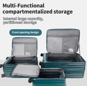 Alla moda Anti-caduta borsa da viaggio Spinner ruote TSA lucchetto materiale impermeabile per studenti-valigia presa di fabbrica - Product Image 3