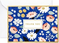 Carte de remerciement florale personnalisée Impression UV Carte d'invitation de voeux Notes de remerciement avec enveloppes pour mariage
