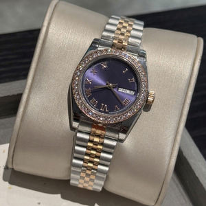 นาฬิกาจักรกลอัตโนมัติสแตนเลสสตีลสั่งทำพิเศษ ประดับขอบเพชรซิร์คอนสุดหรู - Product Image 1